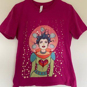 Tara McPherson Interstellar Jelly Fushia T Shirt